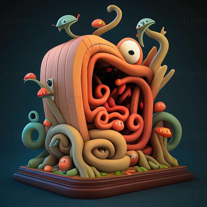 3D модель Гра Worms Revolution (STL)